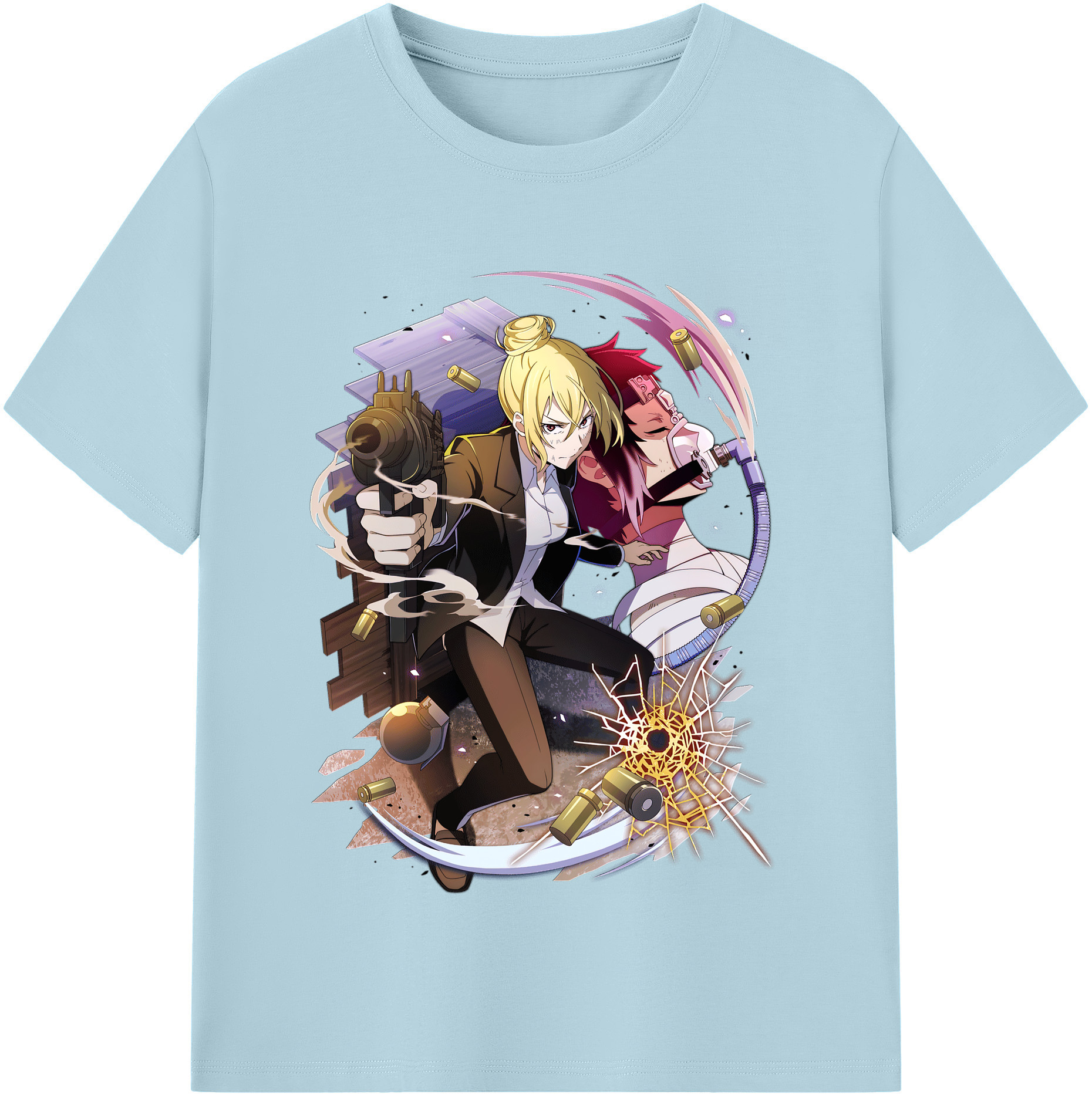 （画像用） 文豪ストレイドッグス Bungo Stray Dogs 綿100％半袖Tシャツ（フロントプリント）